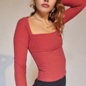 NWT Urban Outfitters Orla Square Neck Top